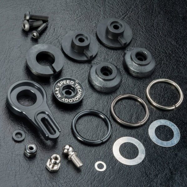 MST Salva Servo 8-way regulable aluminio negro