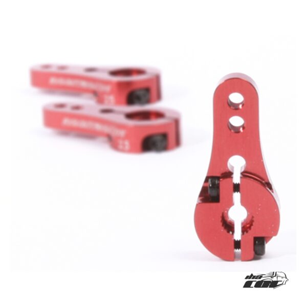 Robitronic Brazo de Servo Alu 25Z Rojo Corto