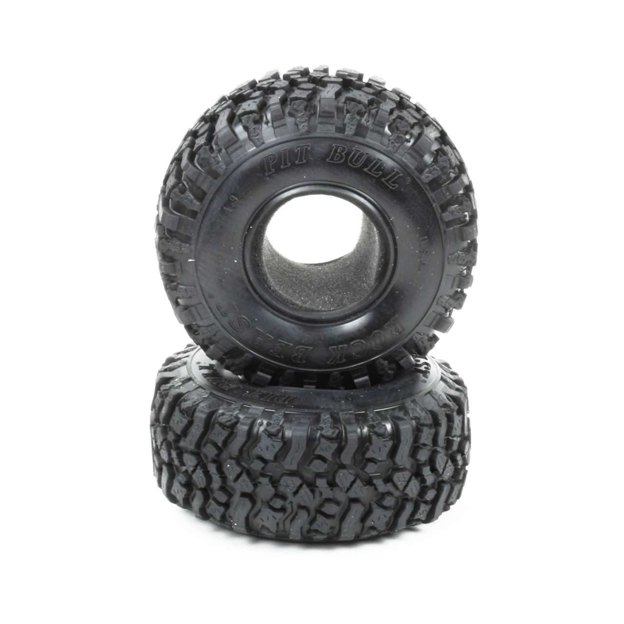 Neumáticos PitBull Rock Beast 1.9 Scale con incrustaciones (2 piezas)