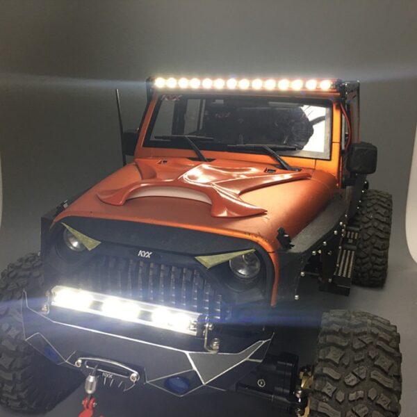 Barra de 6 Led KYX para Rc Crawler Axial SCX10 II y TRX-4 (Negro) - Imagen 4